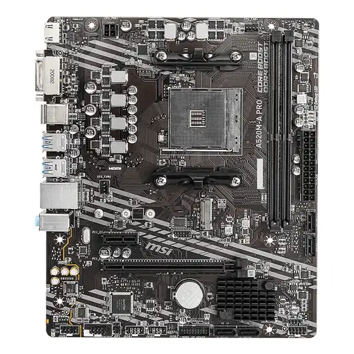 MSI A520M-A PRO placa base AMD A520 Zócalo AM4 micro ATX
