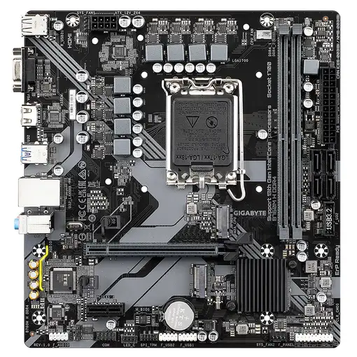 GIGABYTE B760M H DDR4 Placa base - Soporta CPUs Intel Core de 14ª generación, VRM