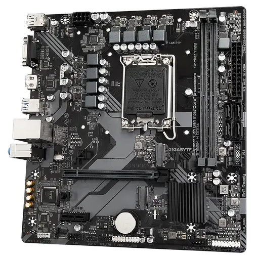 GIGABYTE B760M H DDR4 Placa base - Soporta CPUs Intel Core de 14ª generación, VRM