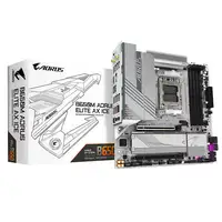GIGABYTE B650M AORUS ELITE AX ICE Placa base - AMD Ryzen serie 9000, VRM de 12+2+2