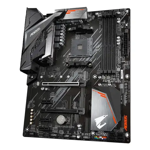 GIGABYTE Placa base A520 AORUS ELITE - Compatible con procesadores AMD Ryzen serie