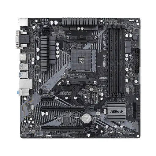 Asrock B450M Pro4 R2.0 AMD B450 Zócalo AM4 micro ATX