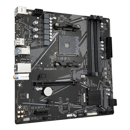 GIGABYTE B550M K Placa base - Procesadores AMD Ryzen 5000, hasta 4733 MHz DDR4, 1x