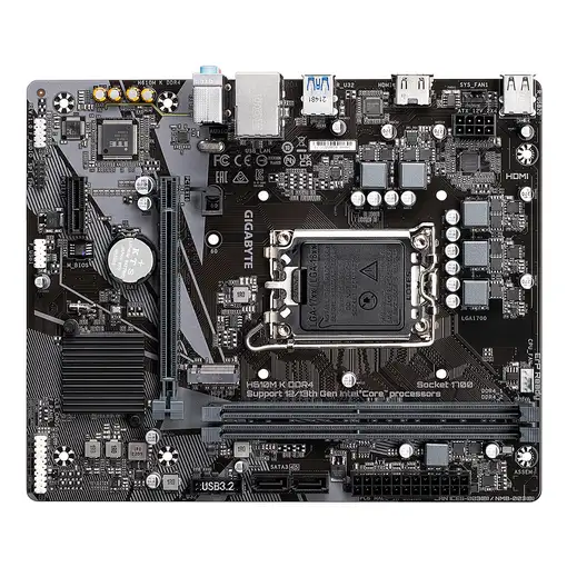 GIGABYTE H610M K DDR4 placa base Intel H610 Express LGA 1700 micro ATX