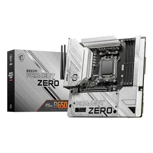 MSI B650M PROJECT ZERO placa base AMD B650 Zócalo AM5 micro ATX