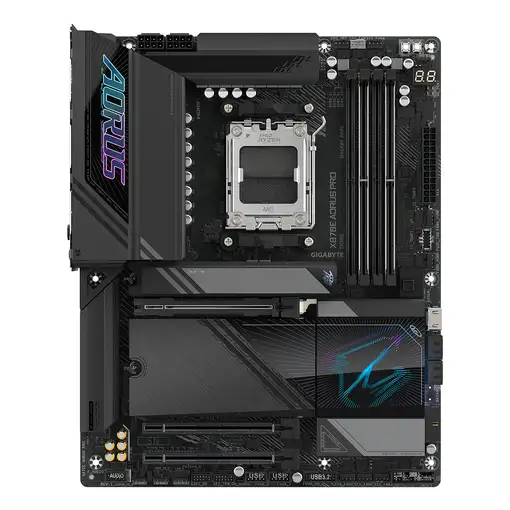 GIGABYTE X870E AORUS PRO Placa Base - Compatible con CPUs AMD Ryzen 9000, 16+2+2 f
