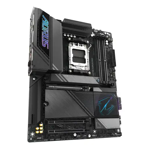 GIGABYTE X870E AORUS PRO Placa Base - Compatible con CPUs AMD Ryzen 9000, 16+2+2 f