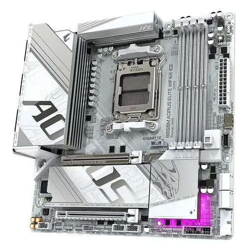 GIGABYTE B850M AORUS ELITE WIFI6E ICE Placa Base - Procesadores AMD Ryzen Serie 90