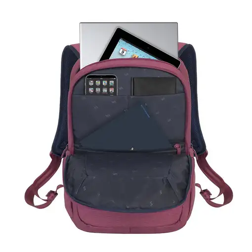 Rivacase 7760 39,6 cm (15.6") Funda tipo mochila Rojo