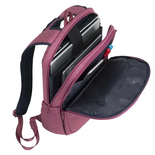 Rivacase 7760 39,6 cm (15.6") Funda tipo mochila Rojo