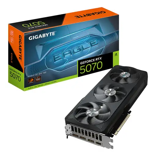 GIGABYTE GeForce RTX 5070 EAGLE OC SFF 12G Tarjeta Gráfica - 12GB GDDR7, 192 bits,