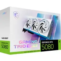 MSI GAMING GEFORCE RTX 5080 16G TRIO OC WHITE tarjeta gráfica NVIDIA 16 GB GDDR7
