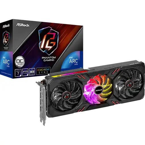 Asrock Phantom Gaming A770 PG 16GO Intel Arc A770 16 GB GDDR6