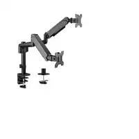 Gembird MA-DA2P-01 soporte para monitor 81,3 cm (32") Escritorio Negro