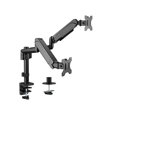 Gembird MA-DA2P-01 soporte para monitor 81,3 cm (32") Escritorio Negro