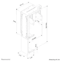 Neomounts CPU-D100SILVER Soporte para CPU - máx 30 kg - universal