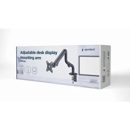 Gembird MA-DA1-02 soporte para monitor 81,3 cm (32") Escritorio Negro