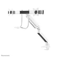 Neomounts NM-D775DXWHITE Brazo de monitor 10-32" - resorte de gas - Topfix - Tope-