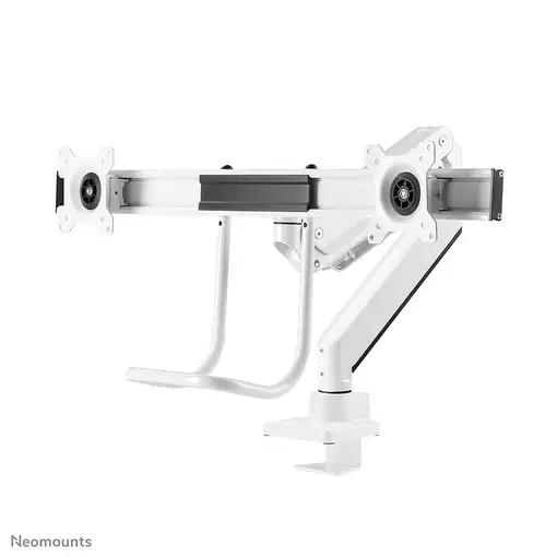 Neomounts NM-D775DXWHITE Brazo de monitor 10-32" - resorte de gas - Topfix - Tope-