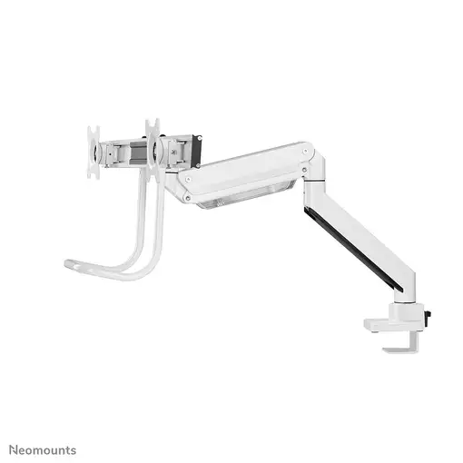 Neomounts NM-D775DXWHITE Brazo de monitor 10-32" - resorte de gas - Topfix - Tope-