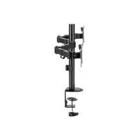 Equip Soporte de escritorio articulado para dos monitores de 17«-32», negro