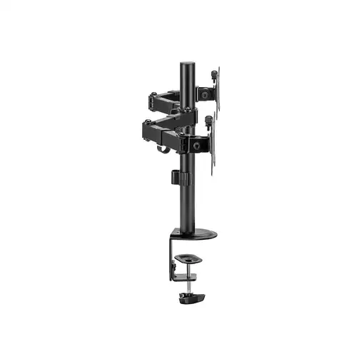 Equip Soporte de escritorio articulado para dos monitores de 17«-32», negro