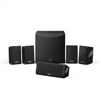 Yamaha NSP41 conjunto de altavoces Cine en casa Negro 5.1 canales De 2 vías 100 W