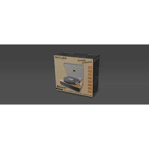 Muse MT-106 BT Negro, Madera Automático
