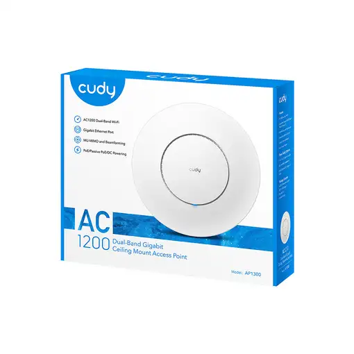 Cudy AP1300 867 Mbit/s Blanco Energía sobre Ethernet (PoE)
