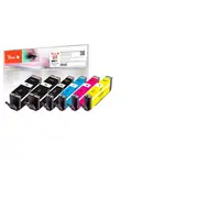 Peach 0F320134 cartucho de tinta 6 pieza(s) Compatible Rendimiento estándar Negro,