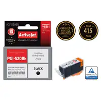 Activejet Tinta ACC-520BN (sustituye a la Canon PGI-520BK; Supreme; 20 ml; negra)