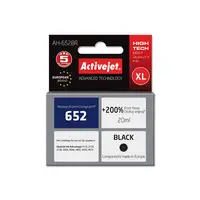 Activejet Tinta AH-652BR (repuesto HP 652 F6V25AE; Premium; 20 ml; negro)