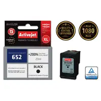 Activejet Tinta AH-652BR (repuesto HP 652 F6V25AE; Premium; 20 ml; negro)