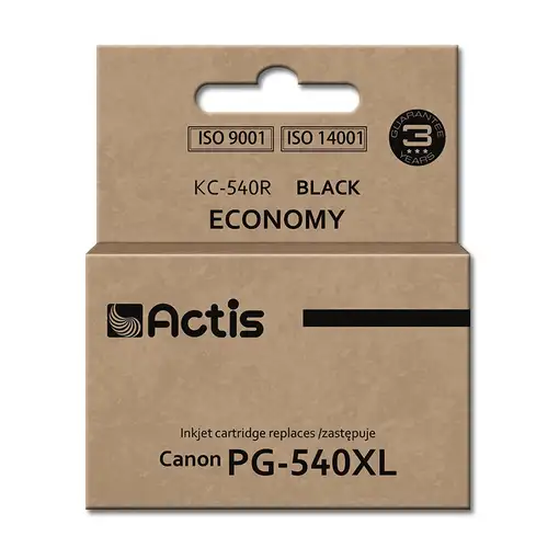 Actis Tinta KC-540R (sustituye a la Canon PG-540XL; estándar; 22 ml; negra)