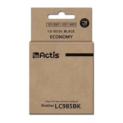 Actis Tinta KB-985Bk (reemplazo de Brother LC985BK; estándar; 28 ml; negro)