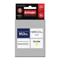 Activejet Tinta AH-953YRX (reemplazo de HP 953XL F6U18AE; Premium; 25 ml; amarillo
