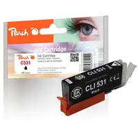 Peach PI100-498 cartucho de tinta 1 pieza(s) Compatible Rendimiento estándar Negro