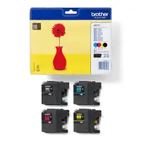 Brother LC121VALBPDR cartucho de tinta 4 pieza(s) Original Negro, Cian, Magenta, A