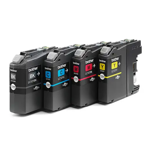 Brother LC121VALBPDR cartucho de tinta 4 pieza(s) Original Negro, Cian, Magenta, A