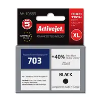Activejet Tinta AH-703BR (repuesto HP 703 CD887AE; Premium; 20 ml; negro)