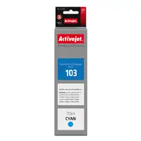 Activejet Tinta AE-103C (reemplazo Epson 103 C13T00S24A; Supreme; 70 ml; azul)