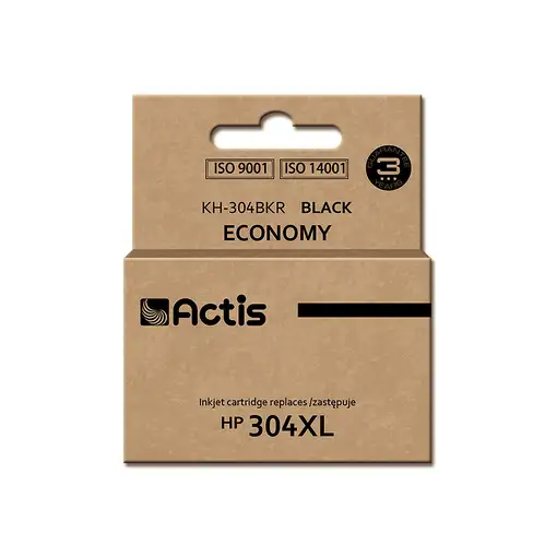Actis Tinta KH-304BKR (repuesto HP 304XL N9K08AE; premium; 20 ml; negro)