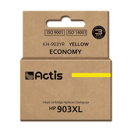 Actis Tinta KH-903YR (reemplazo HP 903XL T6M11AE; Estándar; 12ml; amarillo) - Chip