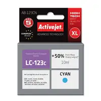 Activejet Tinta AB-123CN (reemplazo de Brother LC123C/121C; Supreme; 10 ml; azul)