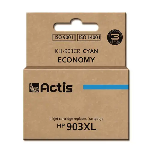 Actis Tinta KH-903CR (reemplazo HP 903XL T6M03AE; Estándar; 12ml; azul) - Chip nue