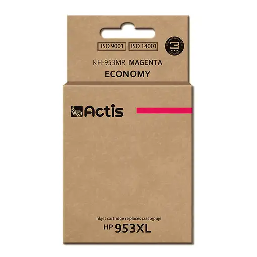 Actis Tinta KH-953MR (reemplazo HP 953XL F6U17AE; Estándar; 25ml; rojo) - Chip nue