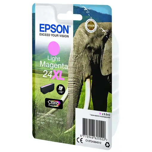 Epson Elephant Cartucho 24XL magenta claro (etiqueta RF)