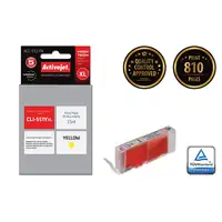 Activejet Tinta ACC-551YN (Canon CLI-551Y de repuesto; Suprema; 15 ml; amarilla)