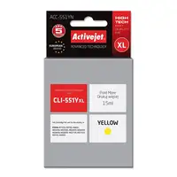 Activejet Tinta ACC-551YN (Canon CLI-551Y de repuesto; Suprema; 15 ml; amarilla)