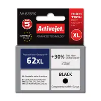 Activejet Tinta AH-62BRX (repuesto HP 62XL C2P05AE; Premium; 20 ml; negro)